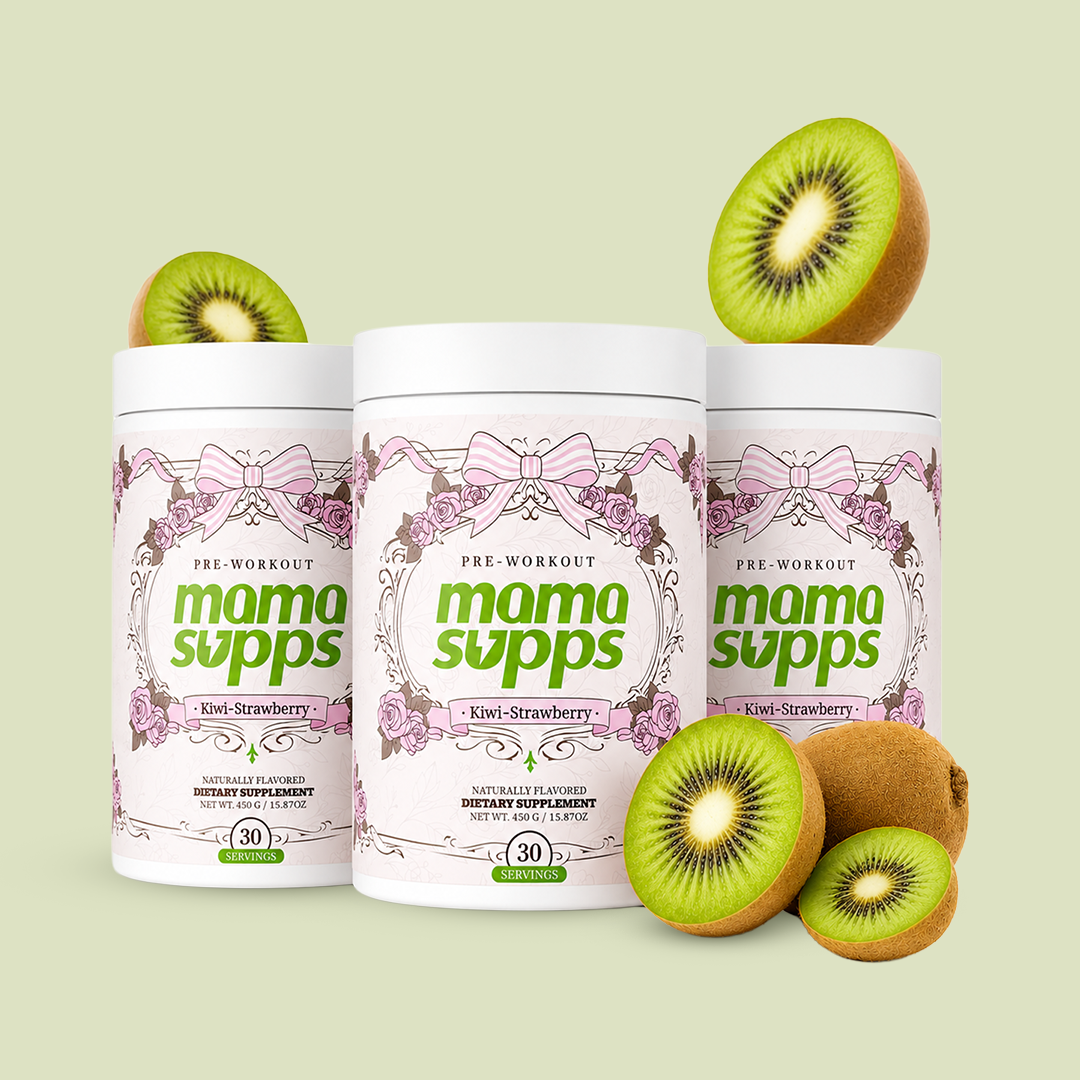 MamaSupps Kiwi Strawberry | Clean Pre-Workout for Moms