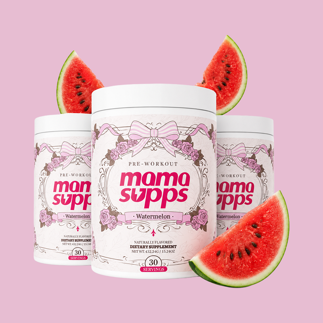 MamaSupps Watermelon | Clean Pre-Workout for Moms