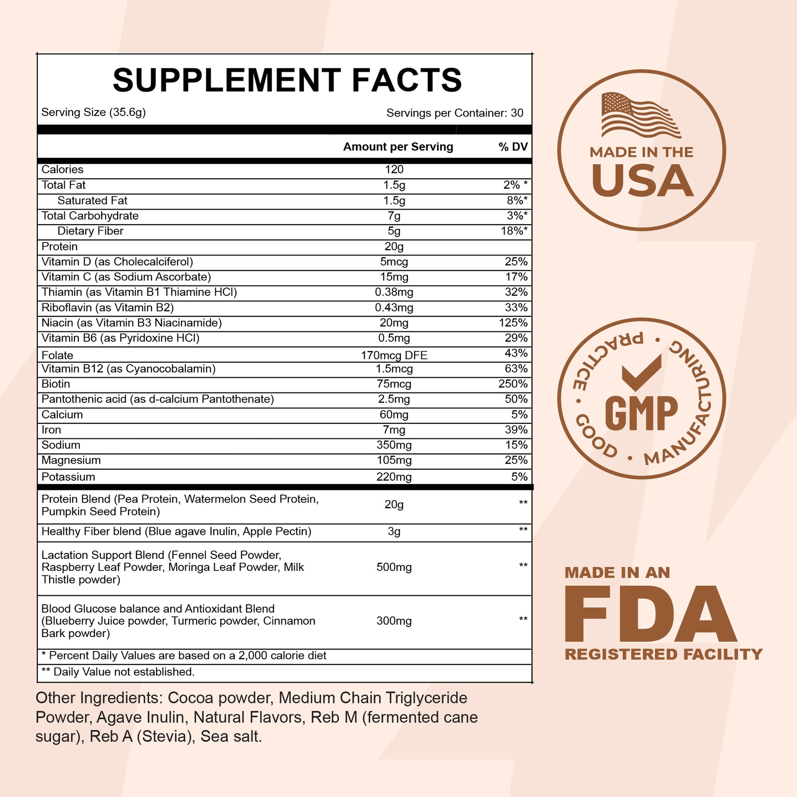 Mamasupps Breastfeeding Protein Powder for Milk Supply