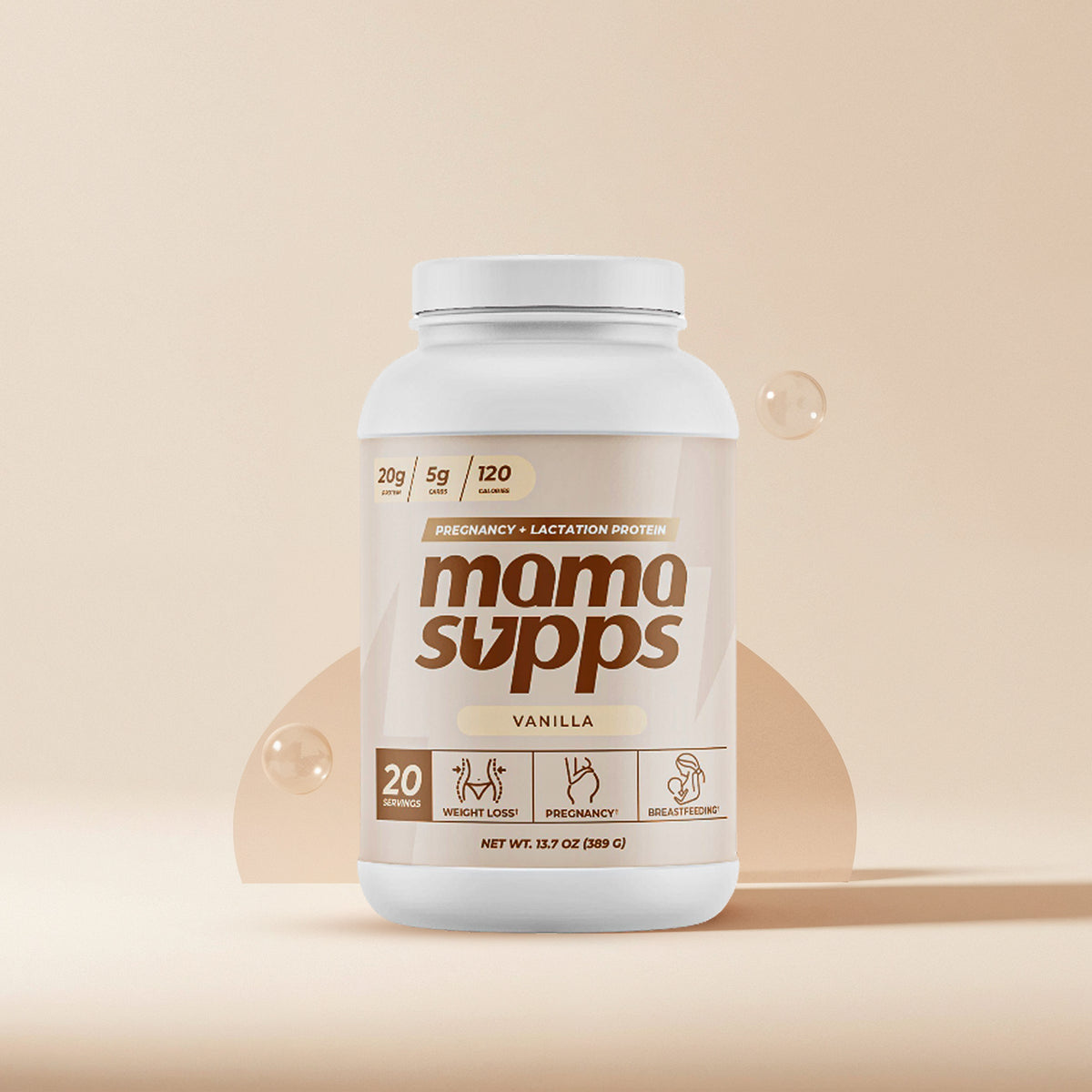 Mamasupps Breastfeeding Protein Powder for Milk Supply