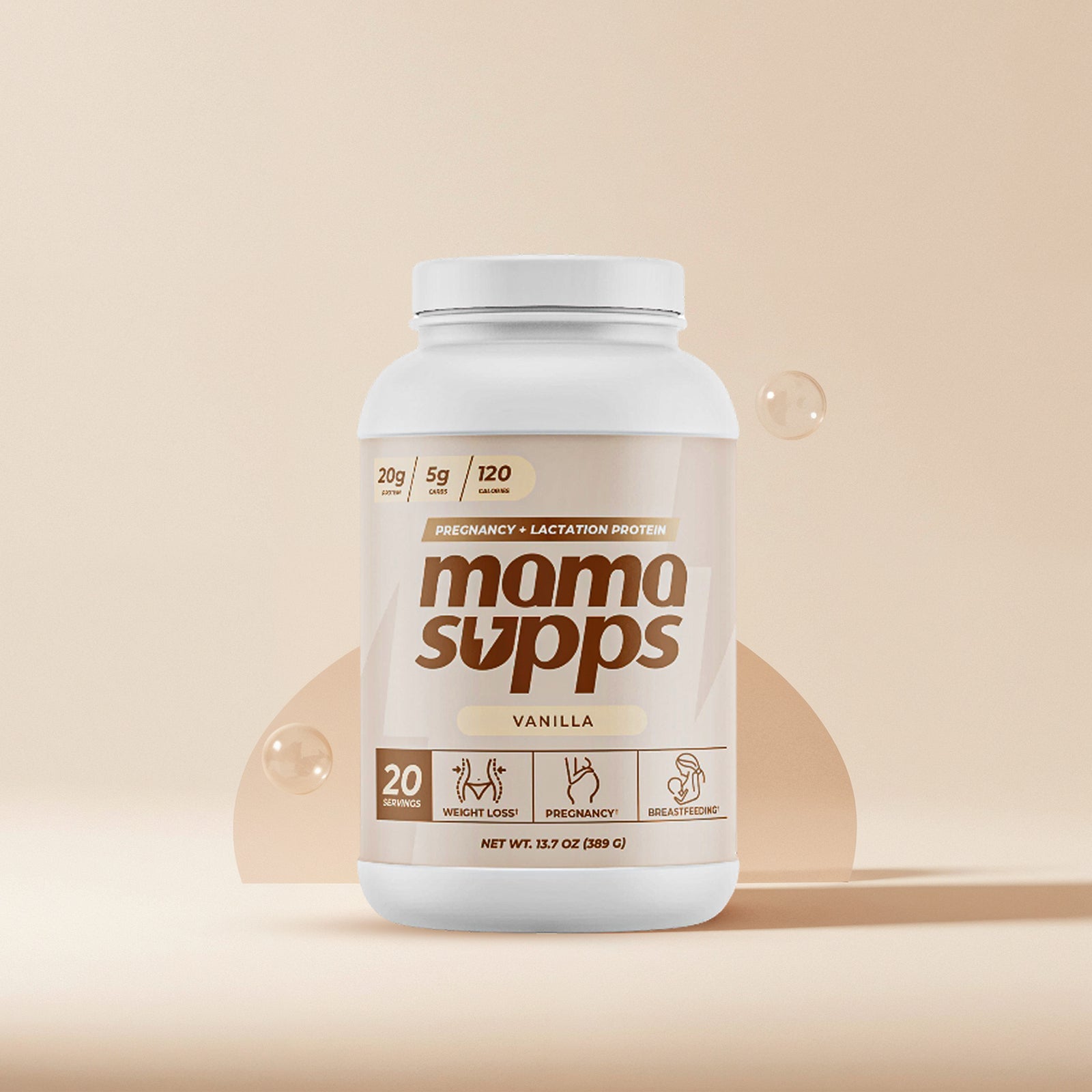 Mamasupps Breastfeeding Protein Powder for Milk Supply